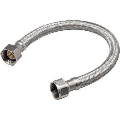 B&K 3/4 In. FIP X 1/2 In. ID CX 18 In. L Stainless Steel Water Heater Connector