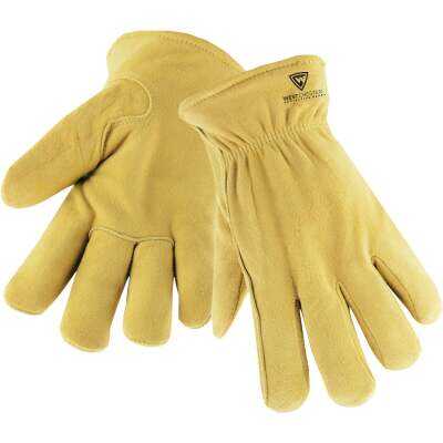 West Chester Protective Gear Men's Medium Deerskin Leather Winter Work Glove